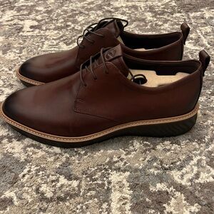 Men’s Brown Ecco Leather Derby Shoe